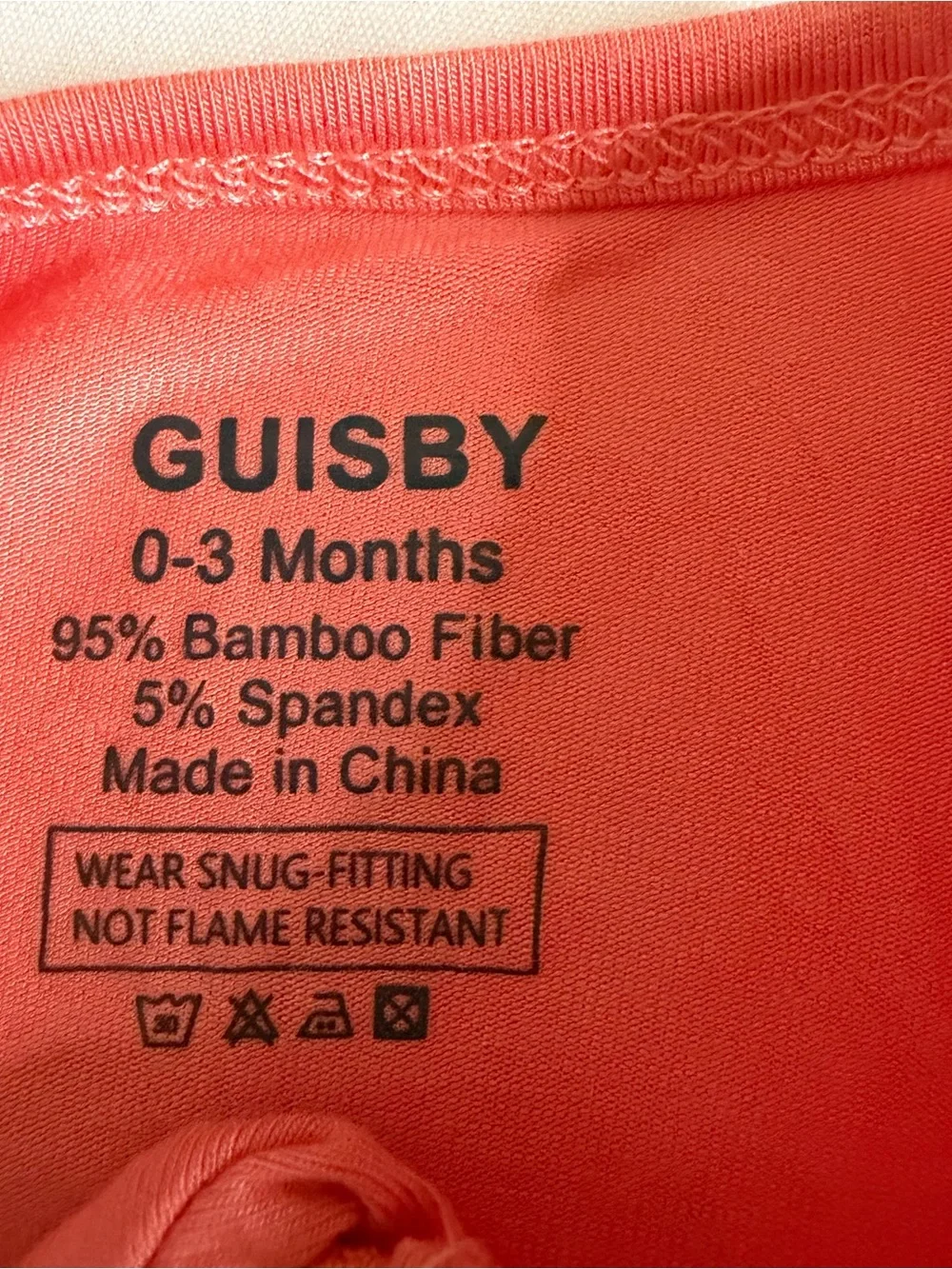 GUISBY Bamboo Zip Sleeper Bundle NWT 0-3 Months Coral & Gray